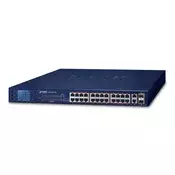 PLANET FGSW-2622VHP network switch Unmanaged L2 Fast Ethernet (10/100) Power over Ethernet (PoE) 1U Black (FGSW-2622VHP)