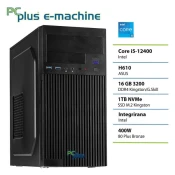 PCPLUS e-machine i5-12400 16GB 1TB namizni računalnik