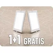 V-TAC Vgradna LED plošča z napajalnikom 18W, 1980lm, CCT, Backlit, kvadratna, 1+1 gratis!