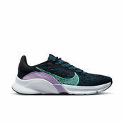 Nike SuperRep Go 3 Flyknit Next Nature Womens Shoes, Black/Green Glow - 37.5