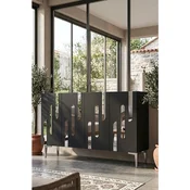 Hanah Home komoda Ece 120, 120 cm, antracit / srebrna