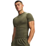 Moška majica Under Armour HG Elite Comp SS Marine OD Green/Marine OD Green/Reflective L