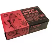 Aveiro Tuna fileti u maslinovom ulju Jabuka, sušena rajcica i piri piri 120 g sušena jabuka i piri piri