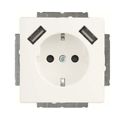 Busch-Jaeger Busch-Jaeger SCHUKO-2x vtičnica USB 20 EUCB2USB-884, (21041243)