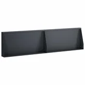 vidaXL Zadrževanje stene 2 kos 80 x 12 x 50 cm Jeklo Antracit