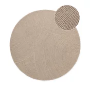 Bež ročno tkana volnena okrogla preproga o 200 cm Eleni Light Beige – Hanse Home