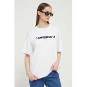 Pamucna majica Converse za žene, boja: bež