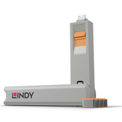 LINDY 40428 USB Typ C Port zaključavanje 4 kom narandžasto
