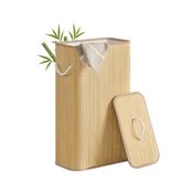 Songmics Košara za perilo 40x22x70 cm naravna