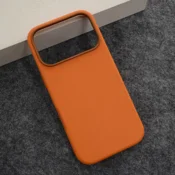 Maska Beautiful Shine Leather za iPhone 17 Pro narandzasta