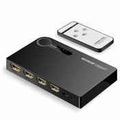 Ugreen HDMI - 3x HDMI Switch 3D 4K, IR, črna