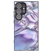 Silikonski črni ovitek za Samsung Galaxy S24 Ultra S928B 5G - Iridescent bubbles