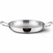 Servirna ponev CON CUORE, 20 cm, srebrna, baker, Ruffoni