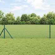 vidaXL vidaXL Ograja z varjeno žico Zelena 0.8 x 25 m Jeklo, (5000094510)