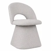Casa Padrino luxury dining room chair with curved backrest light gray H. 79 cm - Dining room furniture