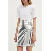 Suknja Never Fully Dressed Mini Jaspre boja: srebrna, mini, pencil, NFDSK511