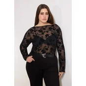 Trendyol Curve Ženska bluza Tbbss26Af00055, Crna