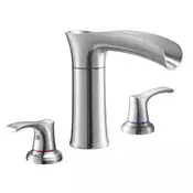 VEVOR Kopalniška armatura 3 luknje slap 160x57x225 mm srebrna