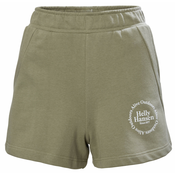 Helly Hansen W CORE SWEAT SHORTS, hlače, zelena 54081
