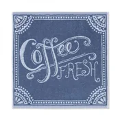 Kuhinjska brisača 50 x 50 cm, Coffee fresh - modra
