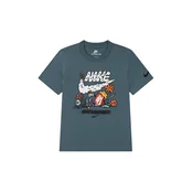 Nike Sportswear Majica temno siva/svetlo oranžna/živo rdeča/bela