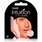 Wilkinson Sword Intuition DermaGlow nadomestna glava za poravnavo obrvi, 3 kosi
