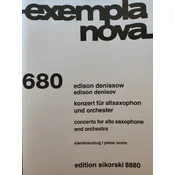 DENISOV:CONCERTO FOR ALTO SAXOPHONE AND PIANO