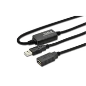 MicroConnect Kabel aktivni USB-A 2.0 ext., 5m