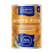Fish4Dogs | Bela riba & sladki krompir 395g