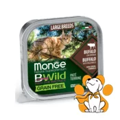 Monge Bwild Grain Free Cat Adult Paté Buffalo 100g,Pašteta Za Macke Velikih Rasa