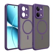 Hibridni ovitek HaloFrost II MagSafe za Xiaomi Poco X8 Pro Max - purple