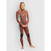 Roxy 4/3 Rise Natural Front Zip Wetsuit soft silt