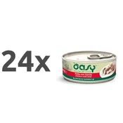 Oasy Natural Range adult piščanec in govedina v želeju, konzerva 24 x 150 g