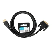 IBO ITVFHDDVI012 HDMI v DVI kabel FullHD 1080p 2 m črn