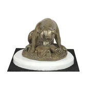 shumee Staffordshire Bull Terrier, Staffik, Staffi II - kipec psa, figurica na belem podstavku, pokal za razstavo psov znamke Art-Dog