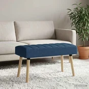 Vidaxl Bench z kanalnim oblazinjenjem Modra 80 x 40 x 46 cm Blago
