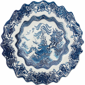 Desertni krožnik DIESEL CLASSICS ON ACID WILLOWAVE 21 cm, moder, porcelan, Seletti