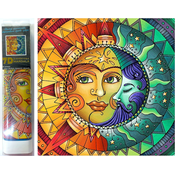 Norimpex - Puzzle Diamantna slika: Luna s soncem 30x30cm 7D - 1 - 39 kosov