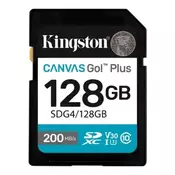 Pomnilniška kartica Kingston Canvas Go Plus SDXC 128 GB UHS-I U3 / Class 10