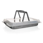 Banquet Pladenj za peko 42x29x4,5cm GRANITE z neprijemljivo površino + plastični pokrov