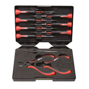 KS Tools TOOLS ESD Set orodja izvijači in klešče 10 kosov