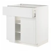 METOD / MAXIMERA Podni element s fiokom/2 vrata, bela/Stensund bela, 80x60 cm