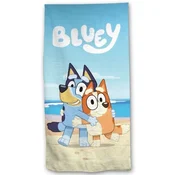 Plavi/bež pamučan dječji ručnik 70x140 cm Bluey Beach – Jerry Fabrics