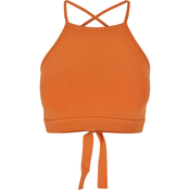 Womens triangle top vintage orange
