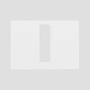 05 322 C9 0000: SANIT okvir za tipko BRIGHT, steklo, bela