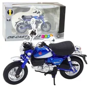 shumee Retro klasične kovinske luči za motorno kolo modre barve 1:12