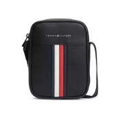 TOMMY HILFIGER Torba za čez ramo  rdeča / črna / bela
