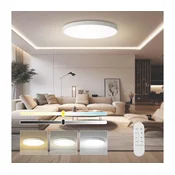 Immax NEO 07316L-LED zatemnljivo stropno svetilo SEMPLICI 128W/230V, premer 100 cm, Wi-Fi Tuya, belo + daljinski upravljalnik