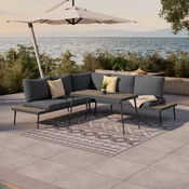 Beldano LOUNGE GARNITURA tkanina aluminij