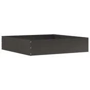 Vidaxl Robovi trave Črna 60 x 60 x 13 cm Jeklo